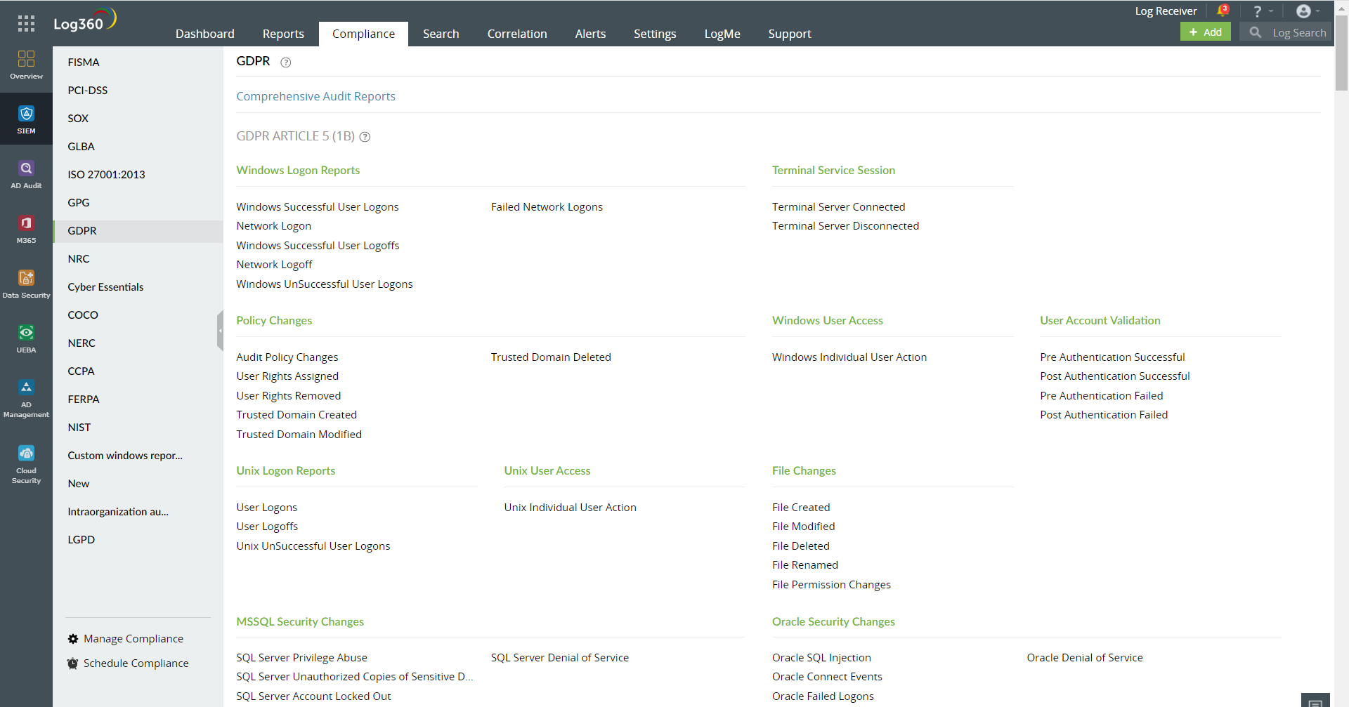 ManageEngine Log360
