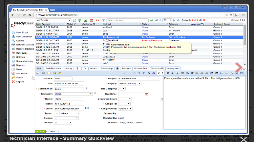 ReadyDesk screenshot