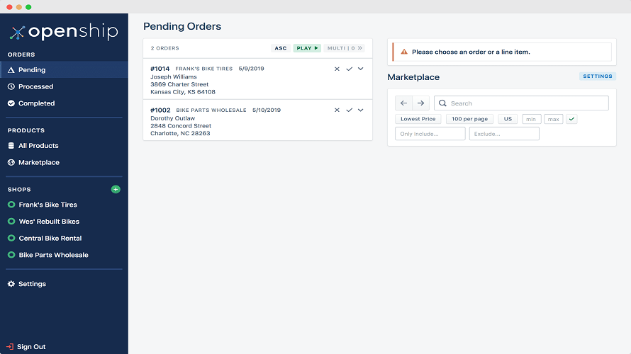 Openship screenshot