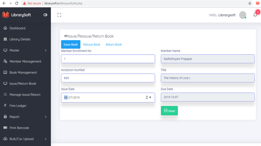 Librarysoft