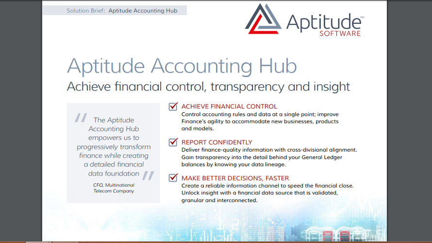 Aptitude Accounting Hub