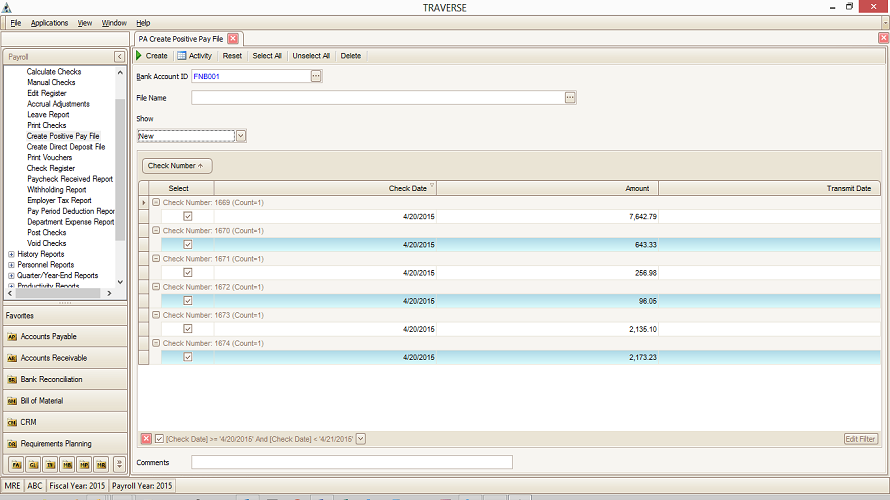 TRAVERSE Accounting Software