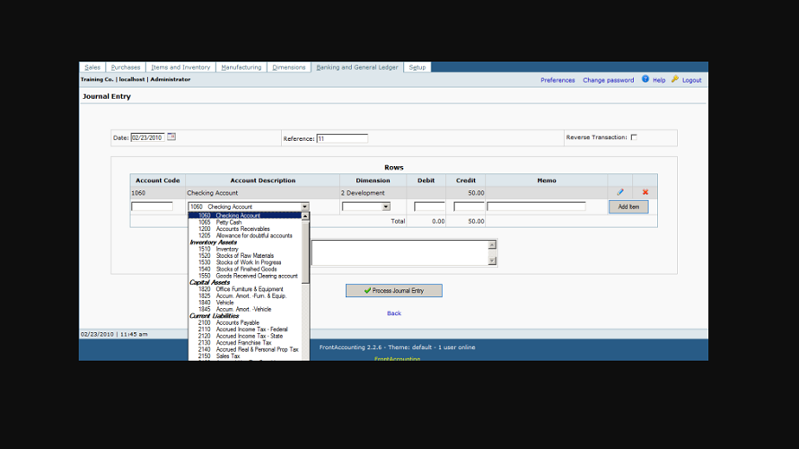 FrontAccounting
