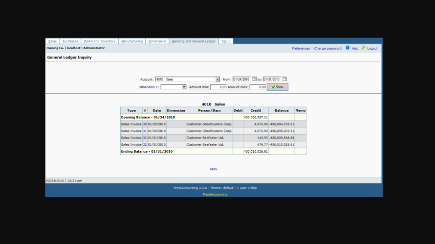 FrontAccounting