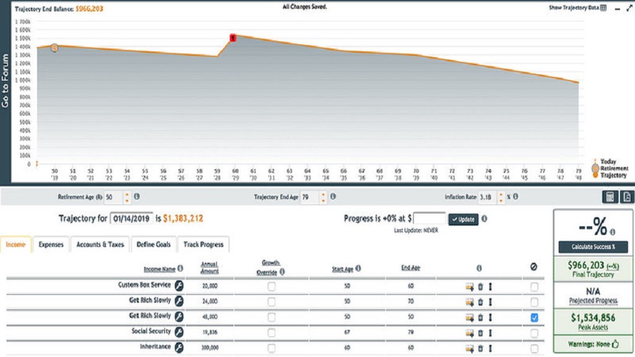 OnTrajectory screenshot
