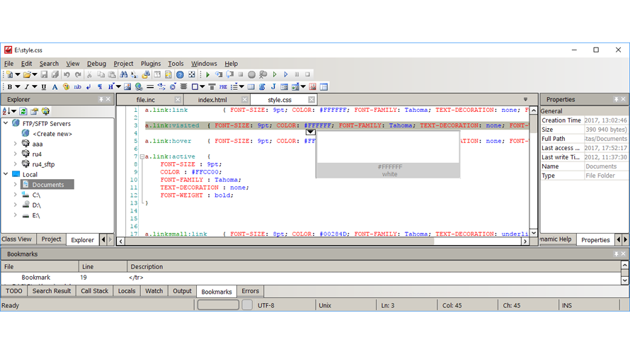 CodeLobster IDE screenshot