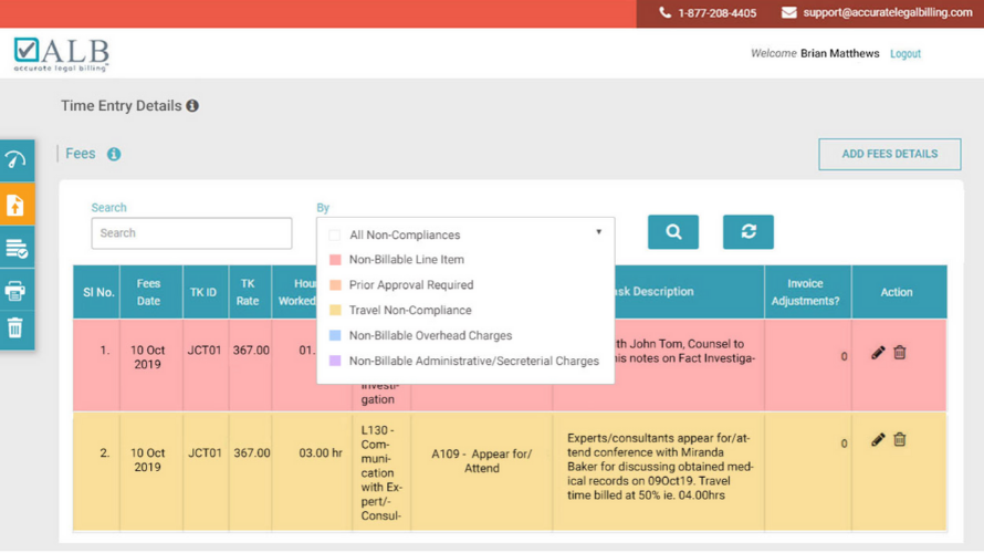 Accurate Legal Billing