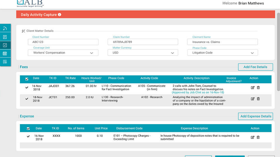 Accurate Legal Billing