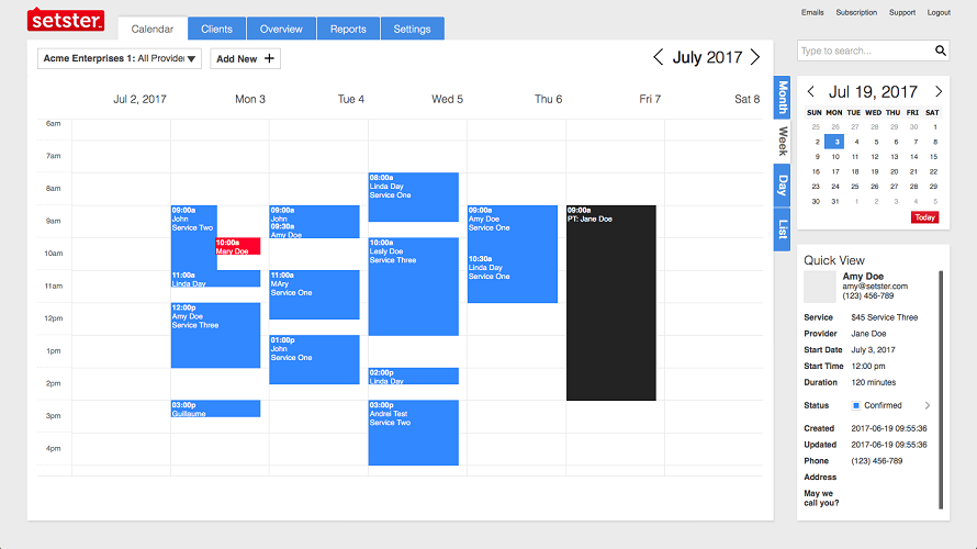 Setster screenshot