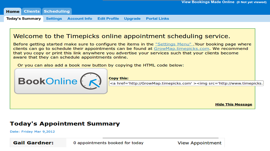 Timepicks screenshot