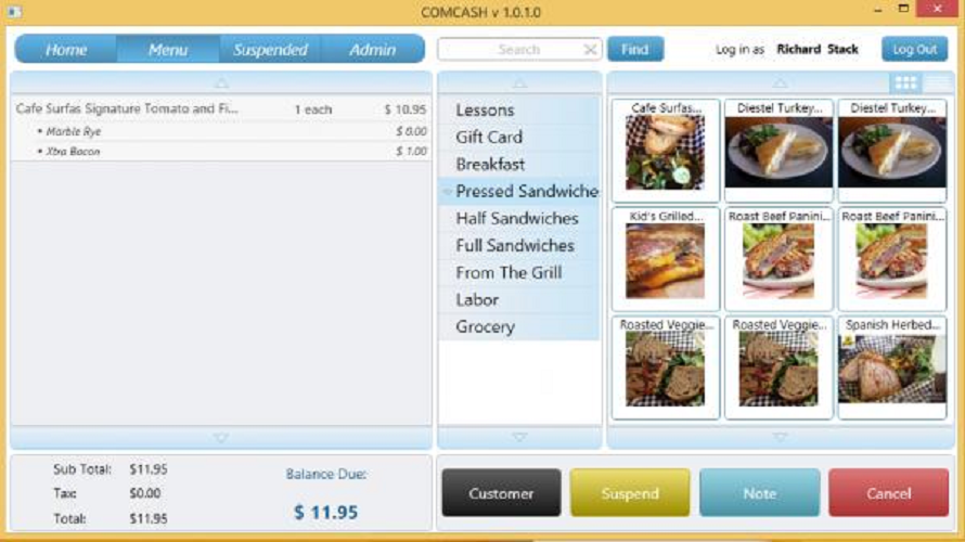 COMCASH screenshot