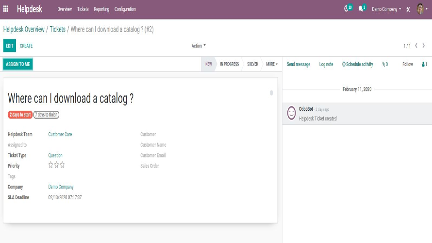 Odoo Helpdesk