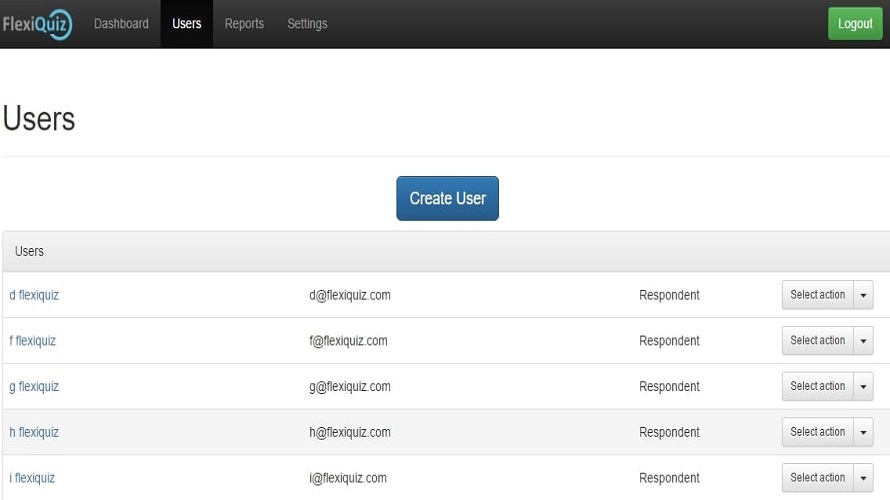 FlexiQuiz screenshot