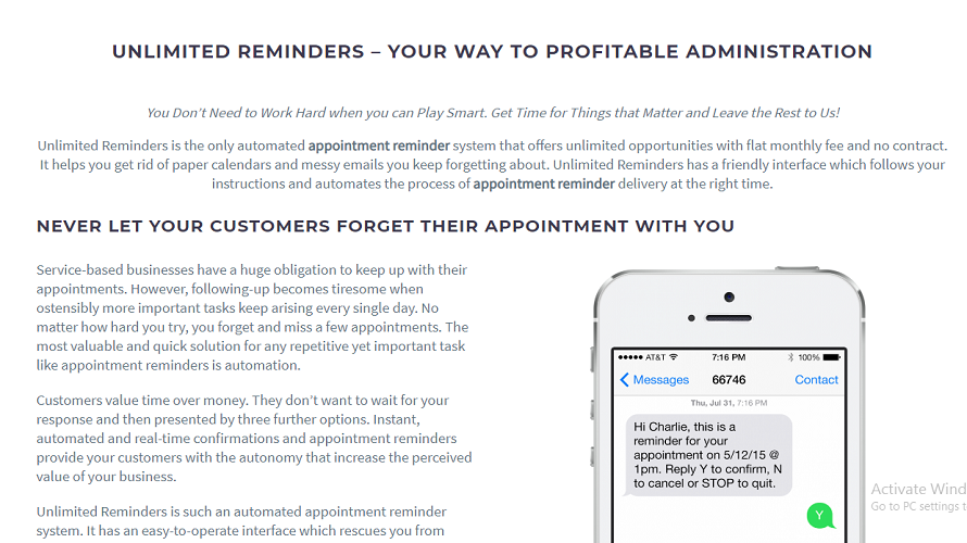 Unlimited Reminders