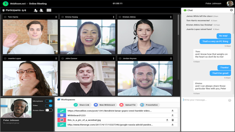 WebRoom screenshot