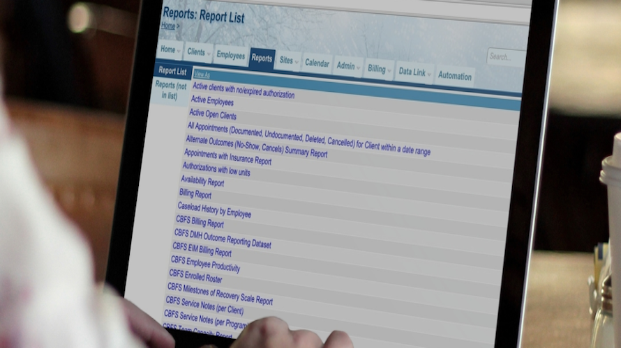 eHana EHR screenshot
