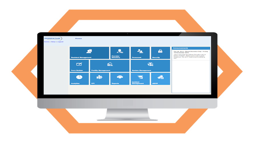 Momentum EHR screenshot