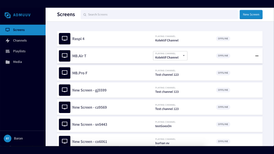 Admuuv screenshot