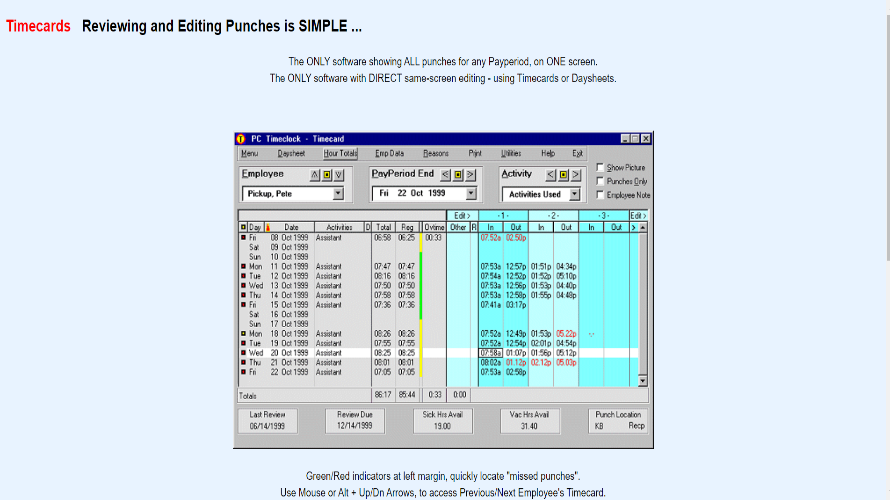 PC Timeclock