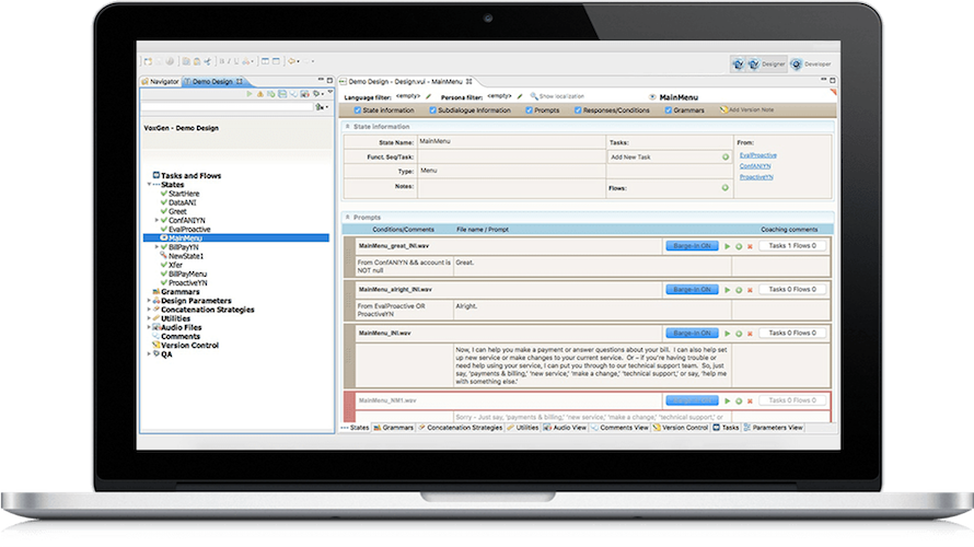 IVR VoxGen screenshot