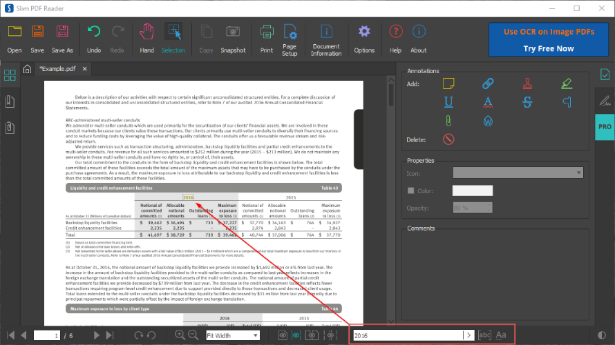 Slim PDF Reader