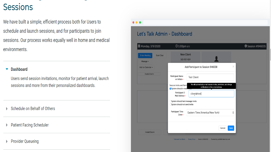 Telehealth Suite screenshot