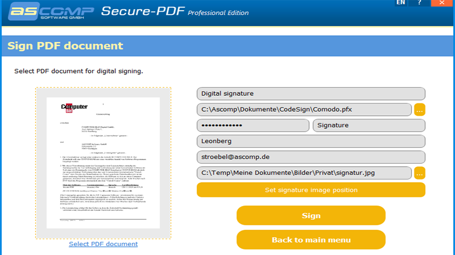 Secure PDF