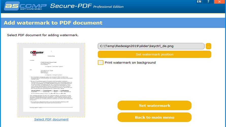 Secure PDF
