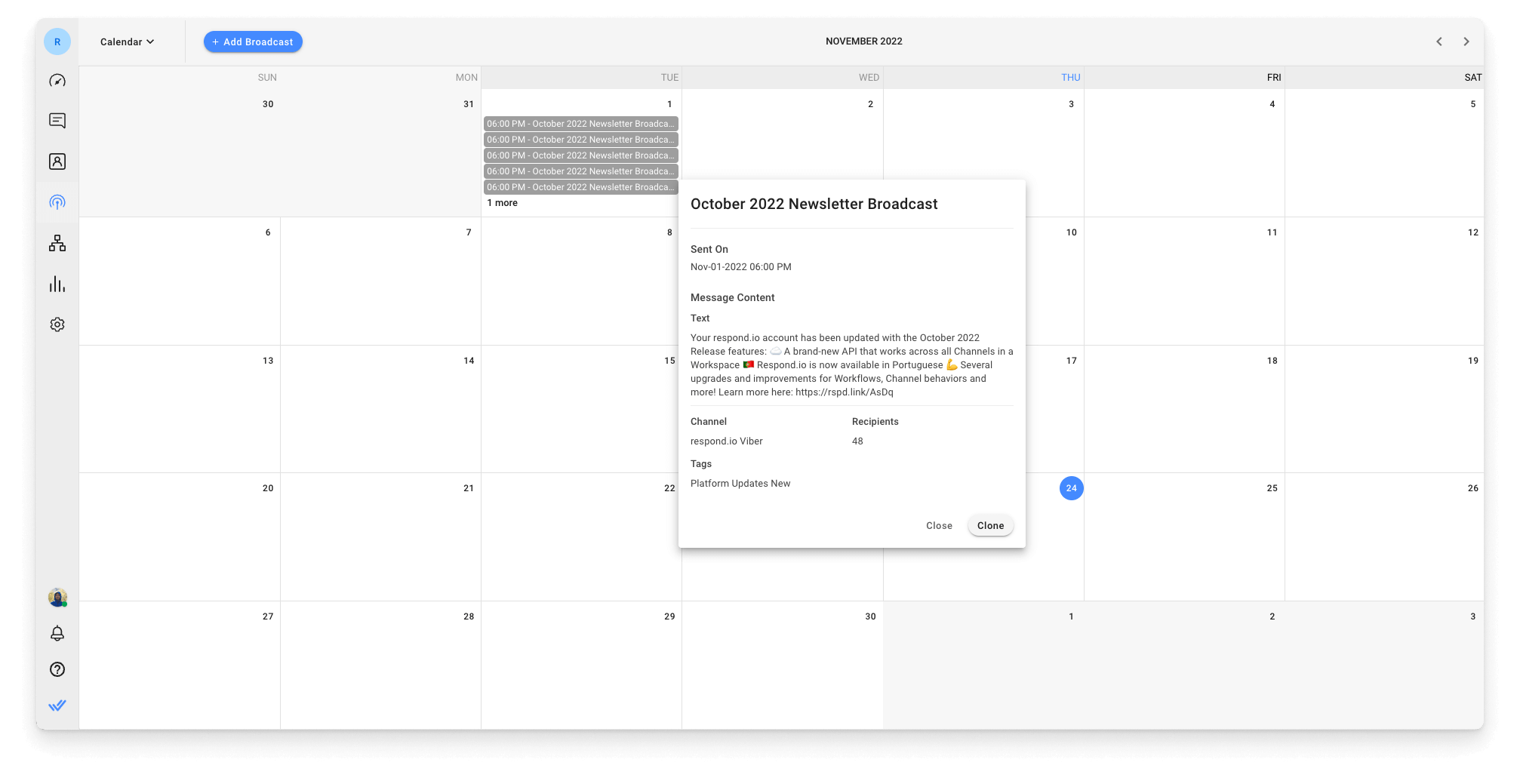 Respond.io screenshot
