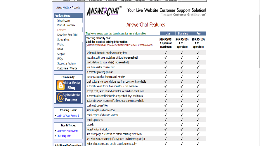 AnswerChat screenshot