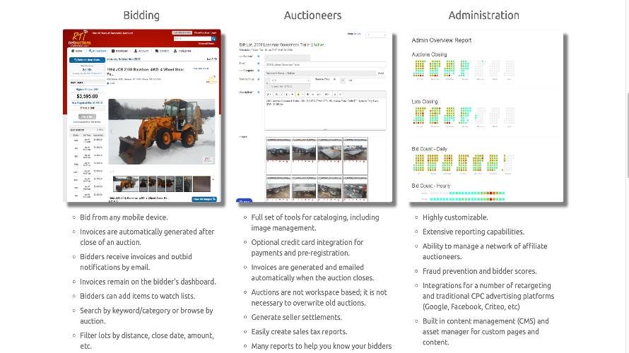 Online Auction Solutions screenshot