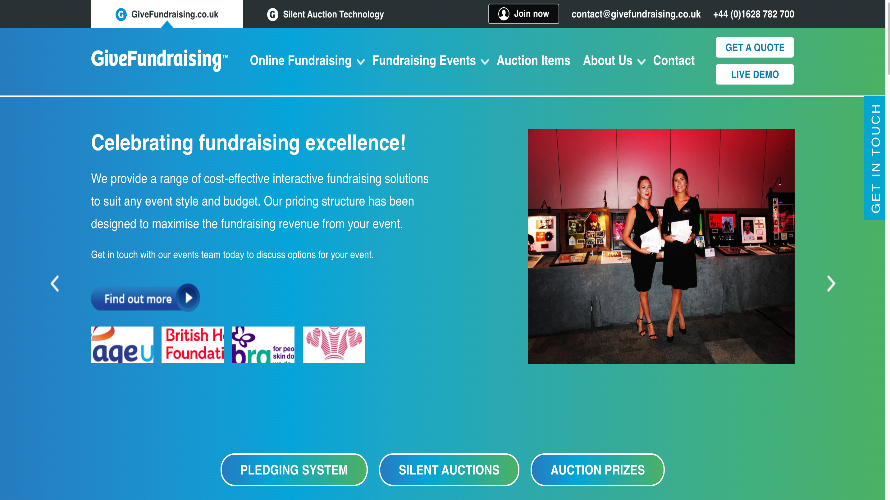 GiveFundraising Silent Auction Software