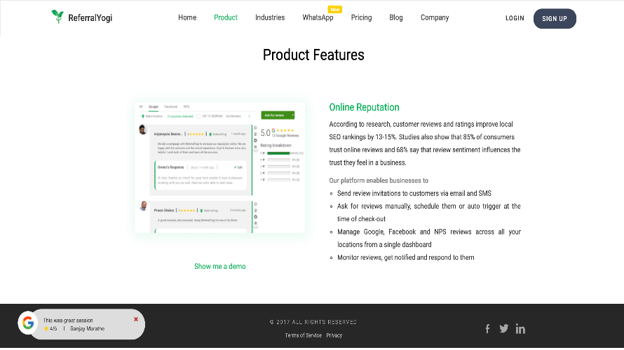 ReferralYogi screenshot