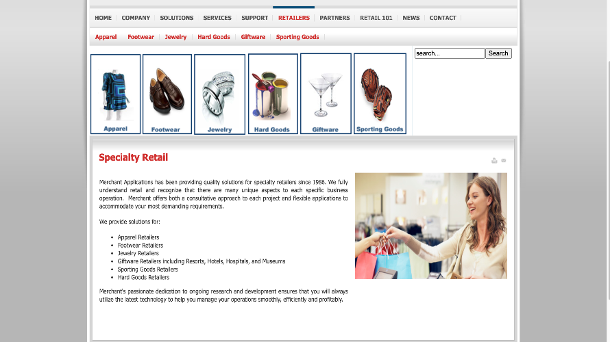 Merchant RMS screenshot