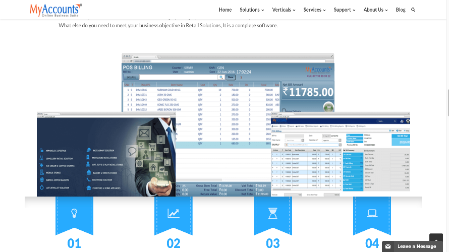 MyAccounts ERP screenshot