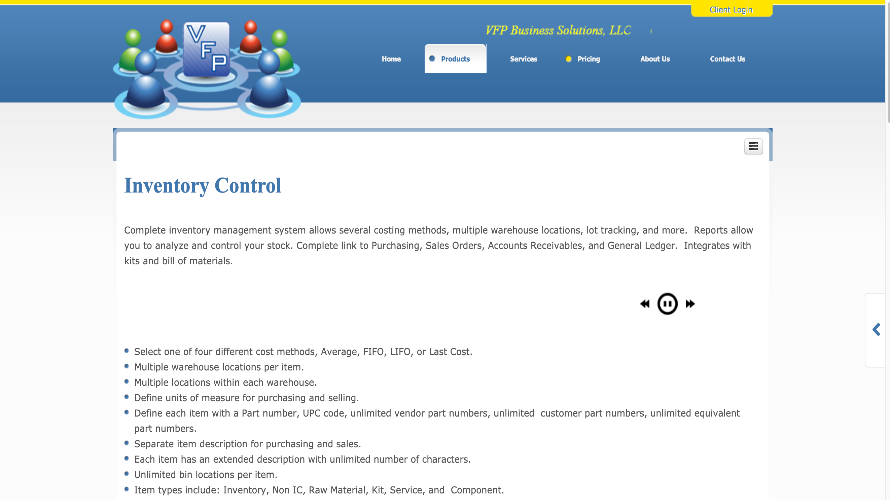 VFP POS RMS screenshot