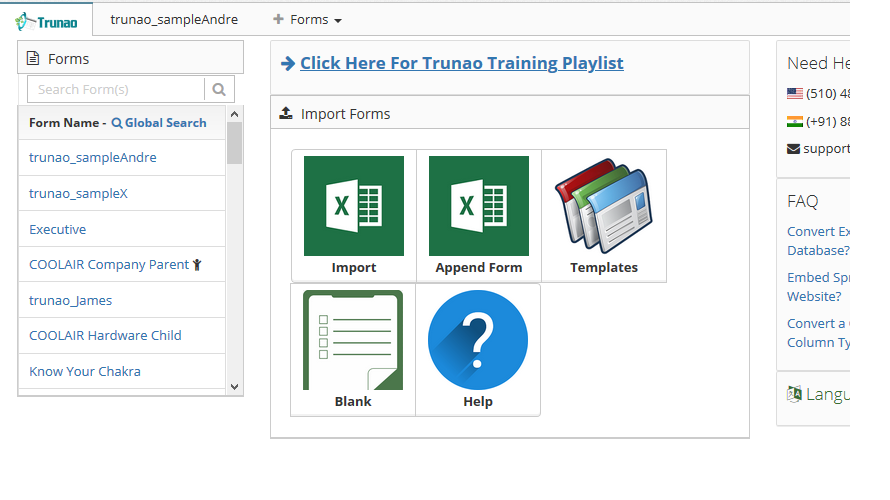 Trunao screenshot