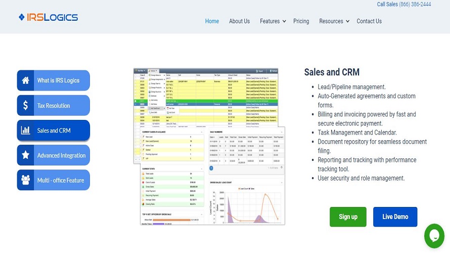 IRSLogics CRM