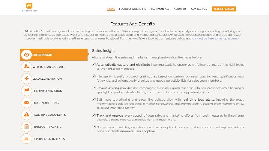 eMaximation screenshot