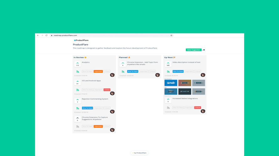 ProductFlare screenshot