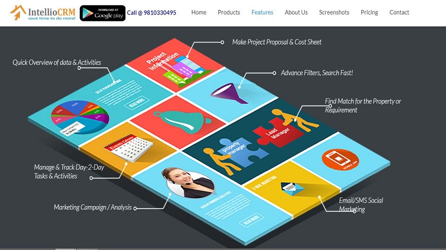 IntellioCRM screenshot