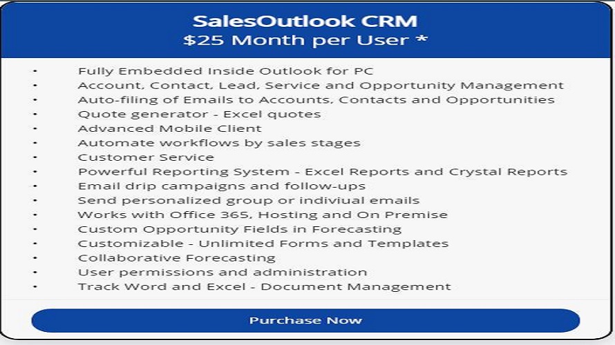 SalesOutlook CRM