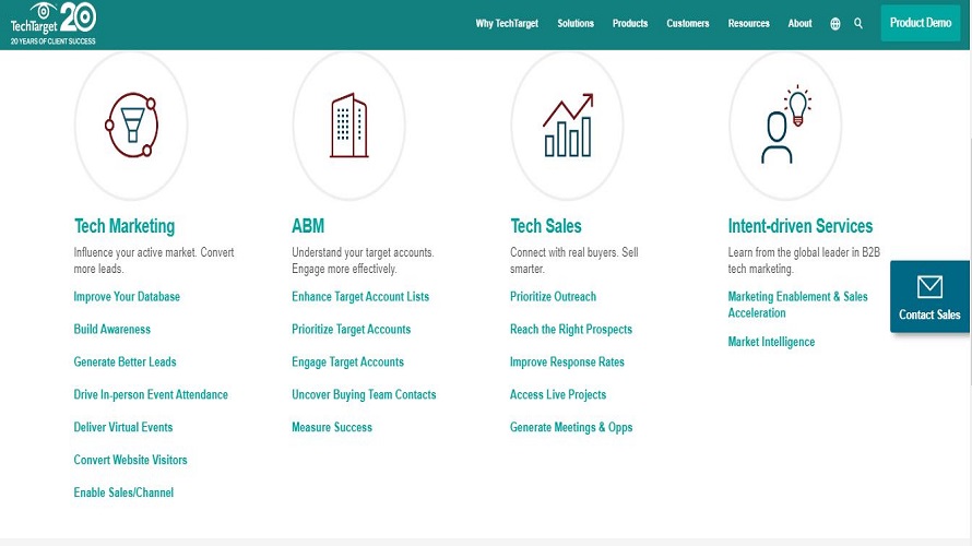 TechTarget screenshot