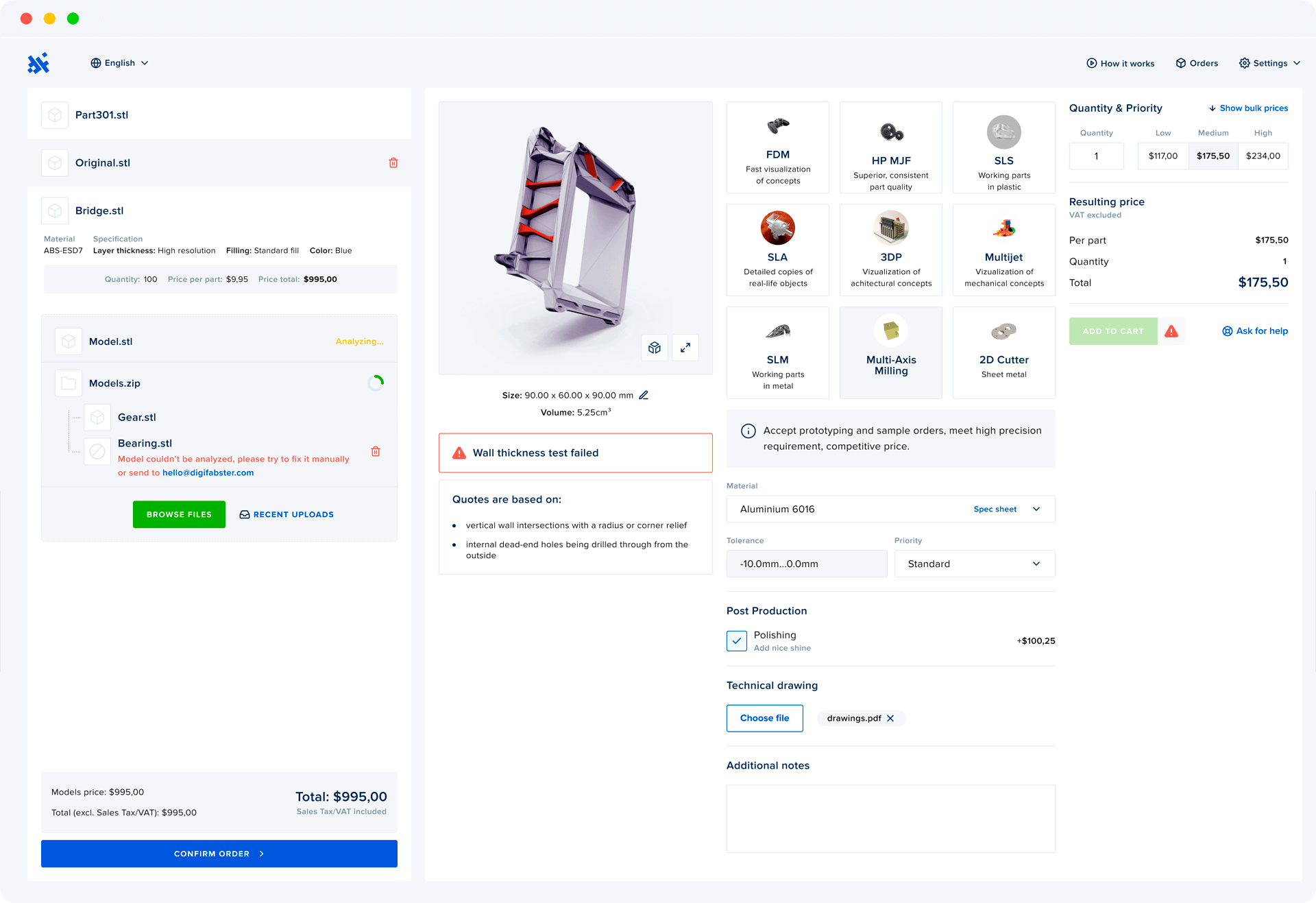 DigiFabster Quick Quote