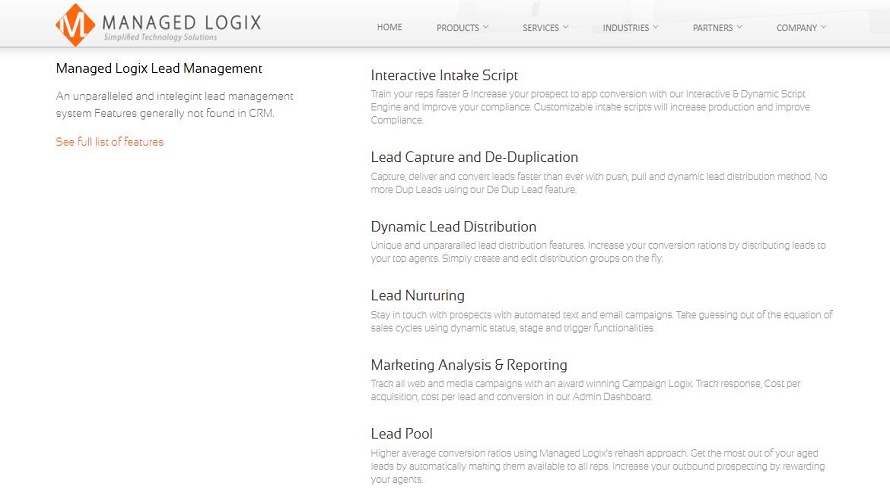 Managed Logix screenshot