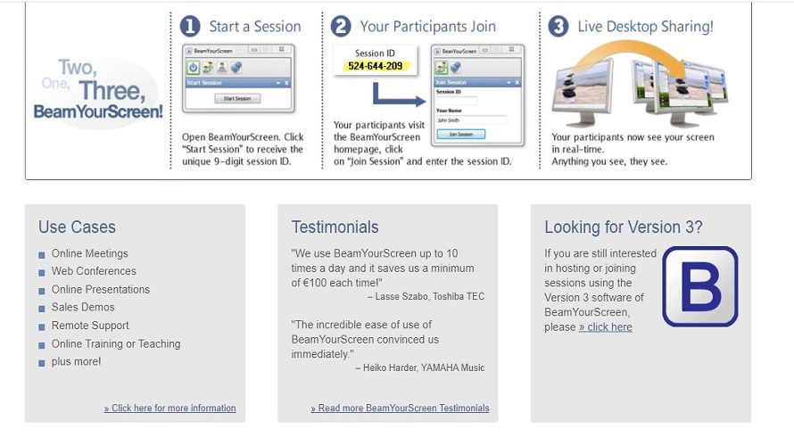 BeamYourScreen screenshot