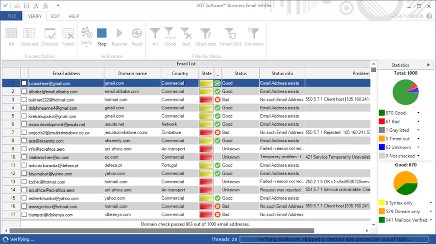 Business Email Verifier screenshot