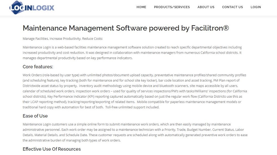 Maintenance Login Reviews & Pricing 2024