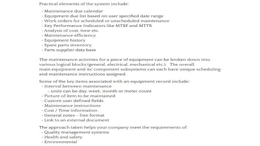 PM-Pro Preventive Maintenance screenshot