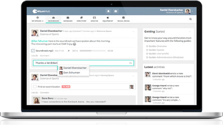 HumHub screenshot